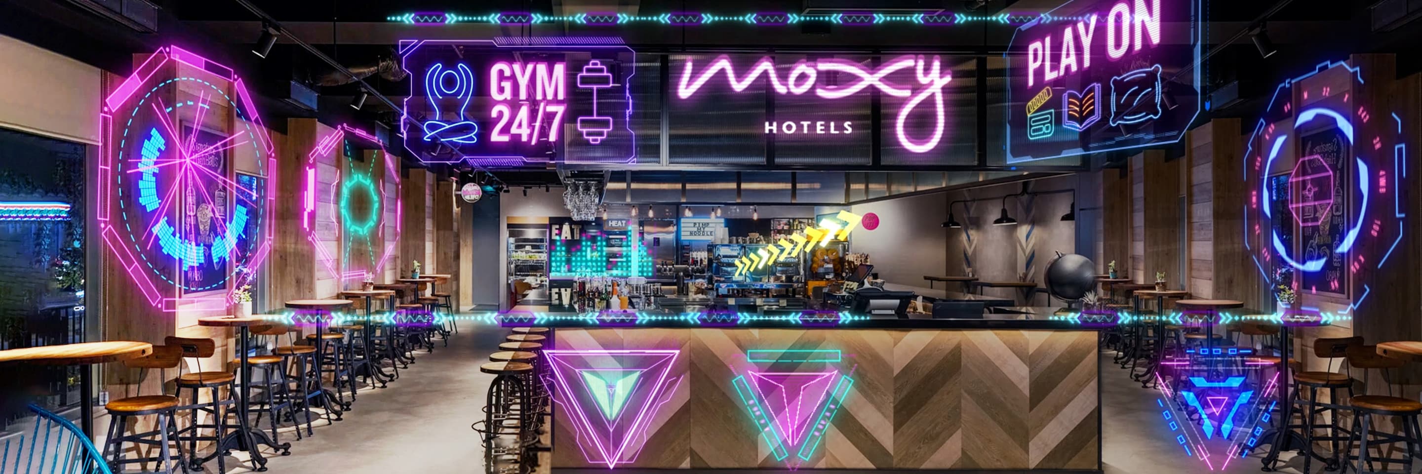 Moxy 酒店 创世开玩
